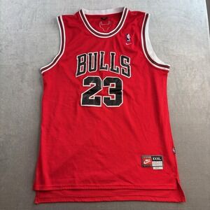 Michael Jordan #23 Chicago Bulls Red Mesh Team Nike Jersey SZ XXXL Fits XL/XXL